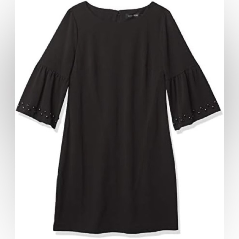 Ivanka Trump Women's Bell Sleeve Scuba Crepe Dress with Hardware 14‎